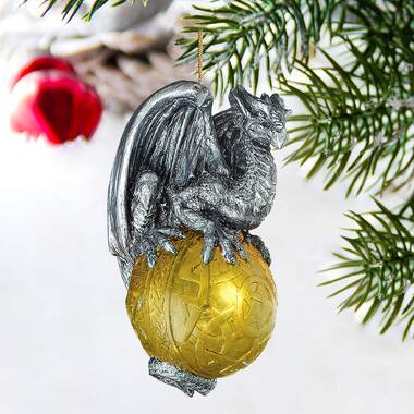 Design Toscano Hard Boiled Dragon Hatchling Holiday Ornament